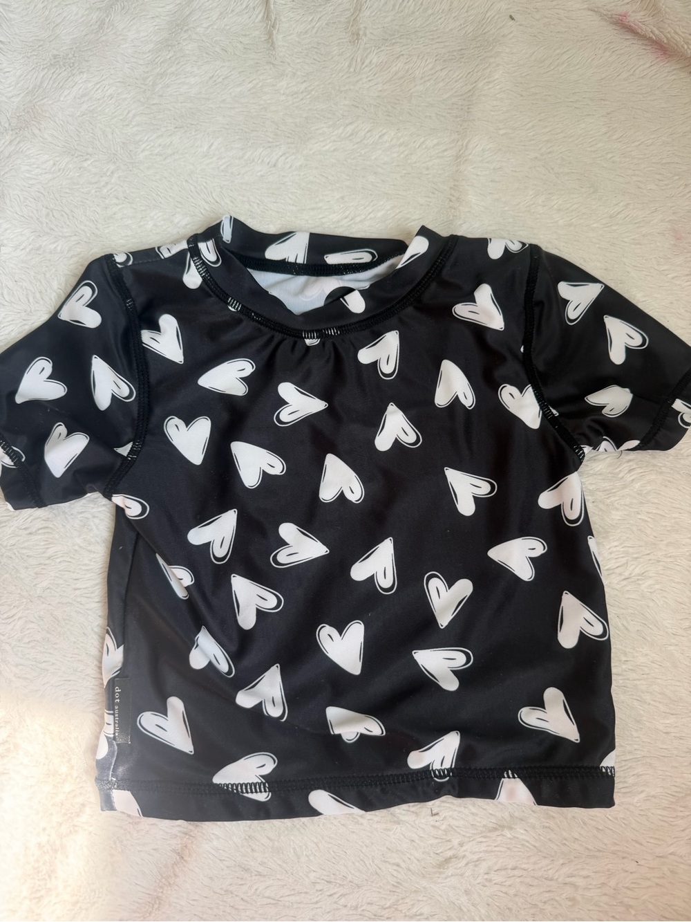 Dot Australia Toddler Girls Heart Swim Top Size 5